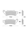 Bremsbelag Brembo Sinter ECE-R90 Scooter - 07034XS