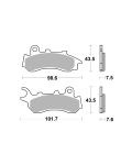 Bremsbelag Brembo Carbon-Keramik ECE-R90 Scooter - 07118