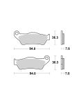 Bremsbelag Brembo Sinter Original Equipment (OE) - 07BB0495