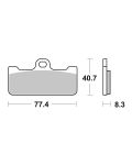 Bremsbelag Brembo Carbon-Keramik Racing - 07BB10RC