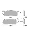 Bremsbelag Brembo Carbon-Keramik ECE-R90 Road - 07GR80CC