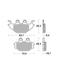 Bremsbelag Brembo Carbon-Keramik ECE-R90 Road - 07GR81CC