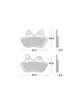 Bremsbelag Brembo Carbon-Keramik ECE-R90 Road - 07HD16CC