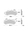 Bremsbelag Brembo Carbon-Keramik ECE-R90 Road - 07HO64CC