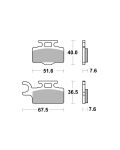 Bremsbelag Brembo Sinter ECE-R90 Off-Road - 07KA27SD