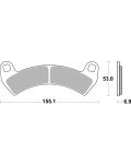 Bremsbelag Brembo Sinter Racing Off Road / Super Motard - 07PO14SX